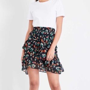 Maje Jolanti Floral Chiffon Skirt